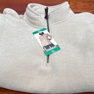 32 Degrees Women's Beige Zip-Up Sweater